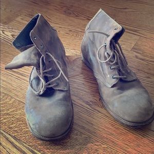 Allsaints soft brown leather boots